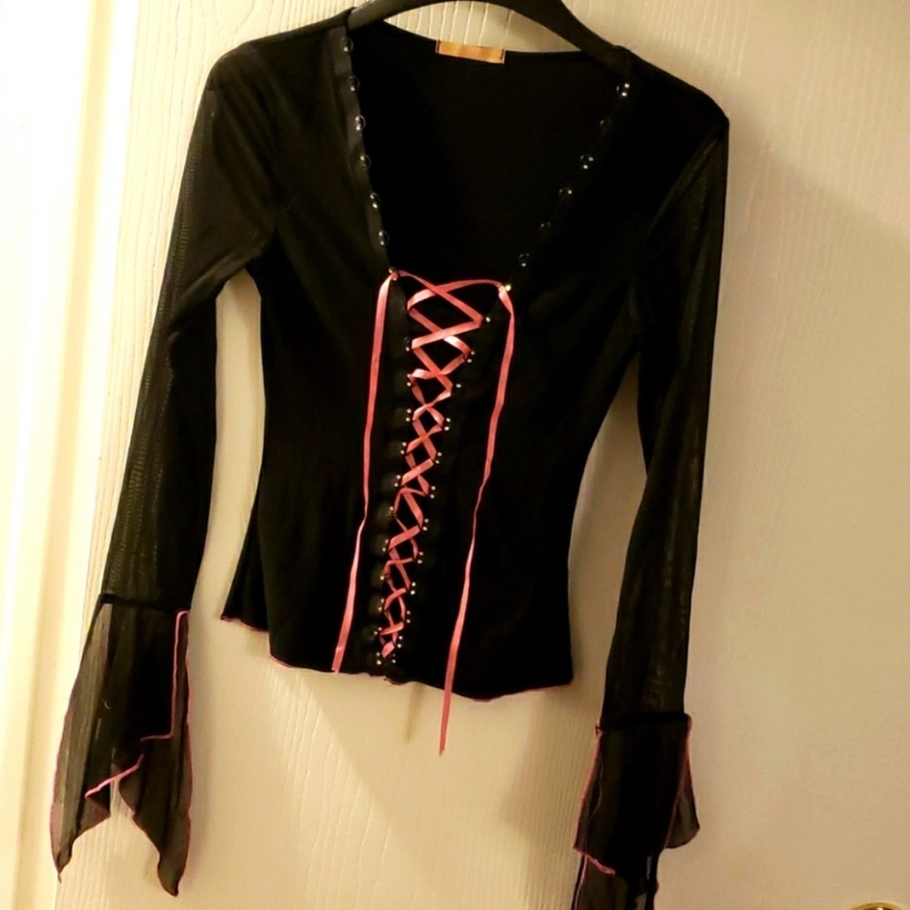 Forever 21 Nu Goth Top